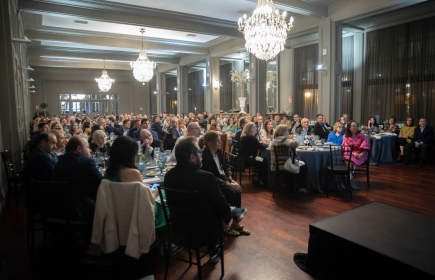 Asistentes a la Cena Solidaria en el Gran Hotel de Zaragoza.